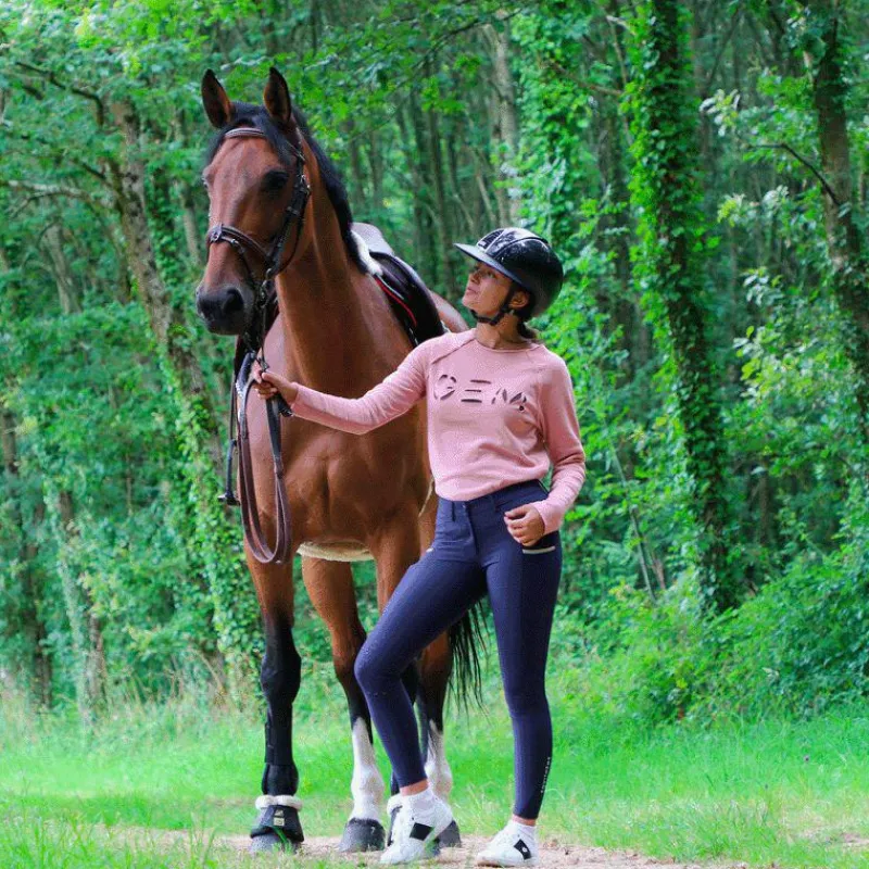 Pantalons D'Équitation*Equithème - Pantalon d'équitation femme Lainbow Marine