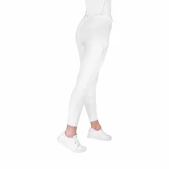 Pantalons D'Équitation*Equithème - Pantalon d'équitation femme Elsa Je t'aime Blanc
