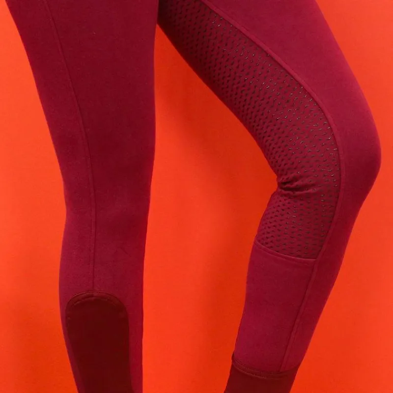 Pantalons D'Équitation|Dressage*Equithème - Pantalon d'équitation femme Glam Prune