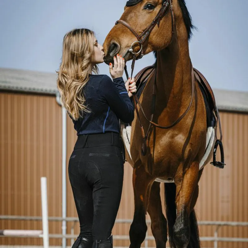 Pantalons D'Équitation*Equithème - Pantalon d'équitation femme Queen Noir