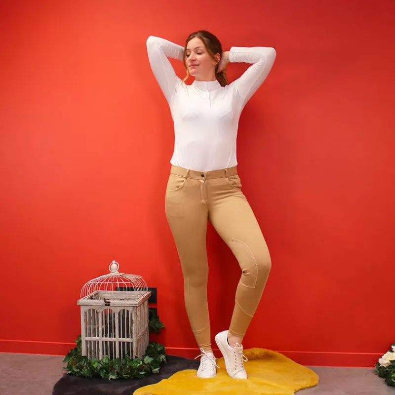 Pantalons D'Équitation*Equithème - Pantalon d'équitation femme Pro taupe Beige