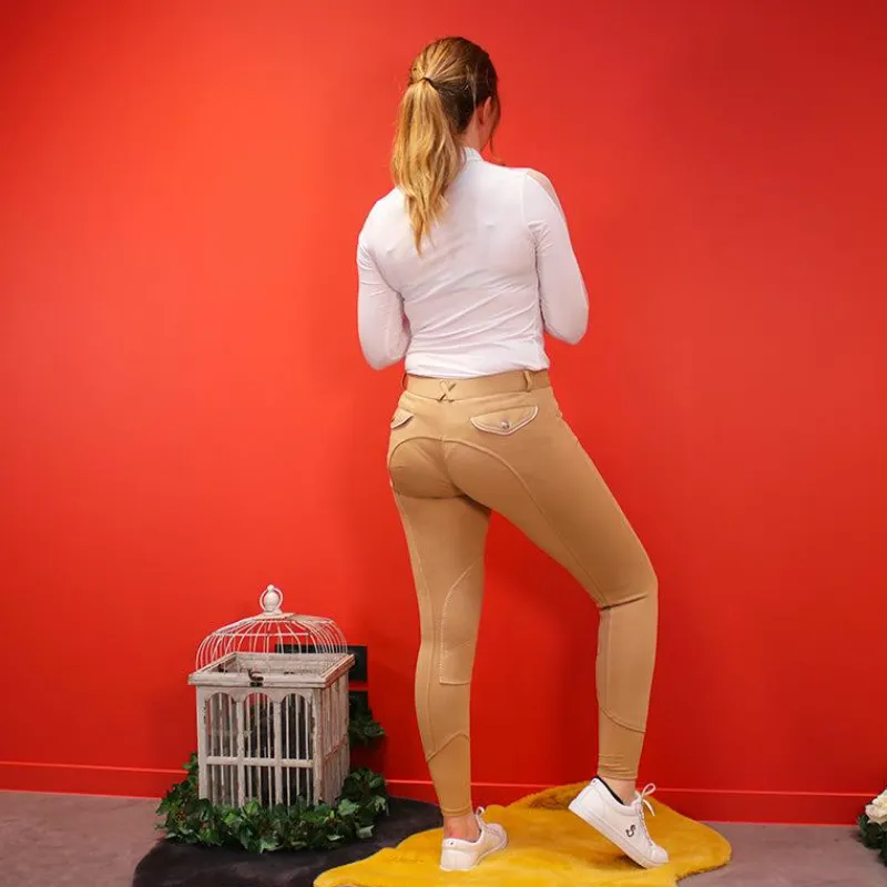 Pantalons D'Équitation*Equithème - Pantalon d'équitation femme Pro taupe Beige