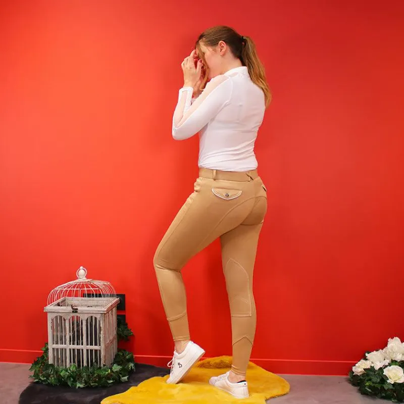 Pantalons D'Équitation*Equithème - Pantalon d'équitation femme Pro taupe Beige