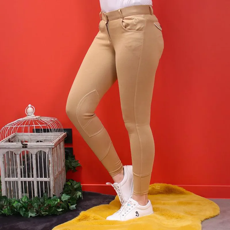 Pantalons D'Équitation*Equithème - Pantalon d'équitation femme Pro taupe Beige