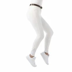 Pantalons D'Équitation*Equithème - Pantalon d'équitation fille Safir / bleu Blanc