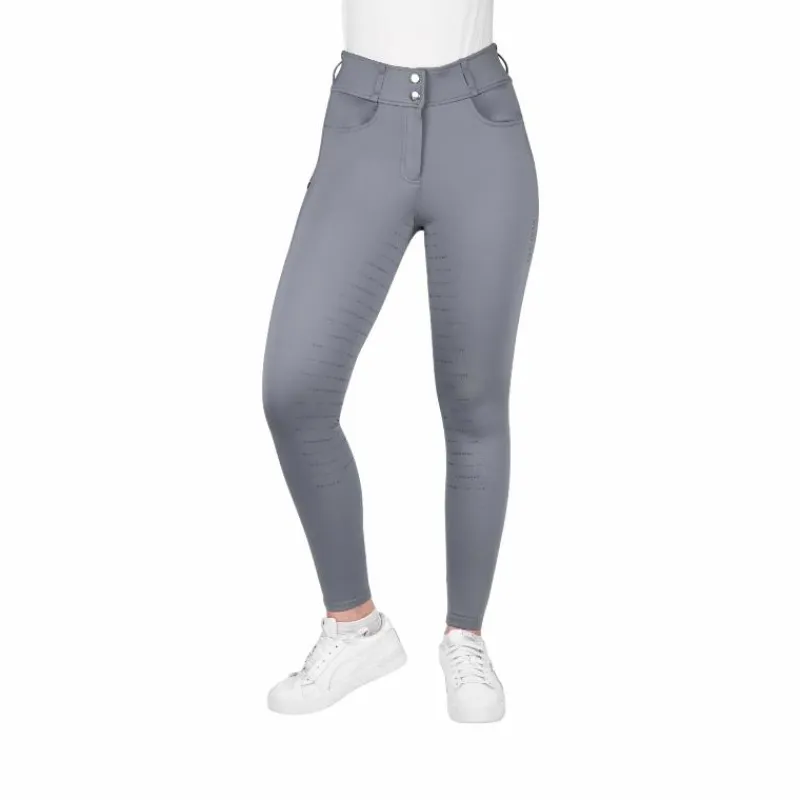 Pantalons D'Équitation*Equithème - Pantalon d'équitation femme Mila Gris