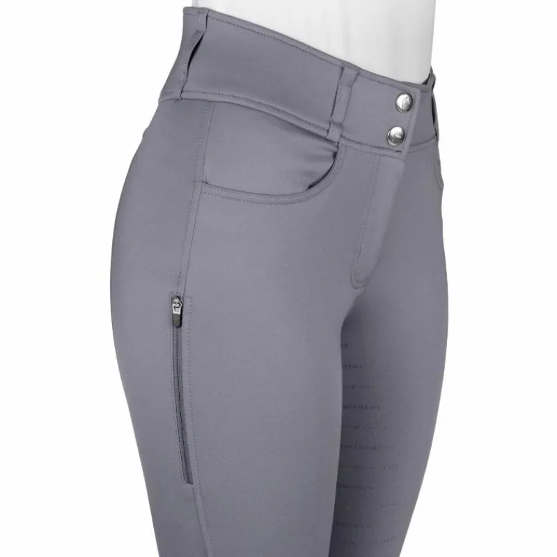 Pantalons D'Équitation*Equithème - Pantalon d'équitation femme Mila Gris
