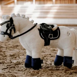 Peluches*Equithème - Peluche mini poney Filou Blanc
