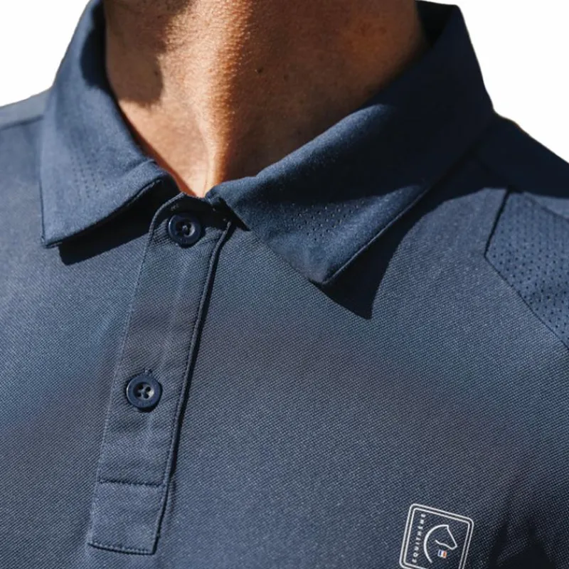 Polos Et Chemises|Polos Et Chemises*Equithème - Polo à manches courtes homme Eric Marine