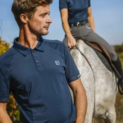 Polos Et Chemises|Polos Et Chemises*Equithème - Polo à manches courtes homme Eric Marine