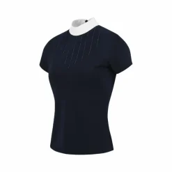 Polos Et Chemises*Equithème - Polo de concours manches courtes femme Funza Marine
