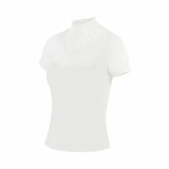 Polos Et Chemises*Equithème - Polo de concours manches courtes enfant London Blanc