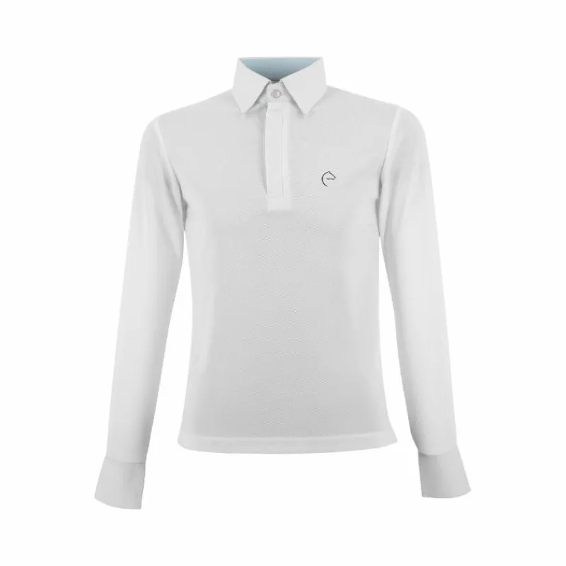 Discount - Polo de concours manches longues mesh enfant Dany Enfant Polos Et Chemises