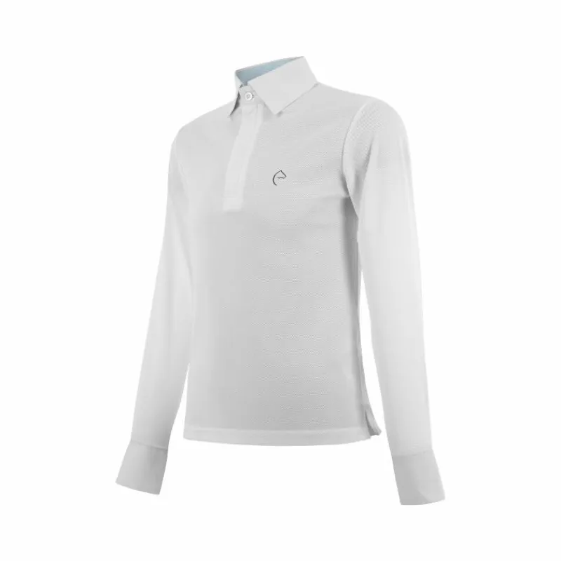 Discount - Polo de concours manches longues mesh enfant Dany Enfant Polos Et Chemises
