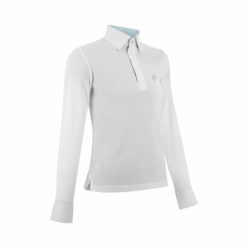 Discount - Polo de concours manches longues mesh enfant Dany Enfant Polos Et Chemises