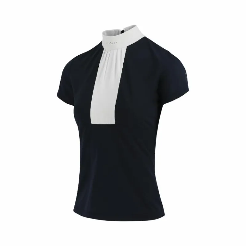 Polos Et Chemises*Equithème - Polo de concours manches courtes femme Doha Marine