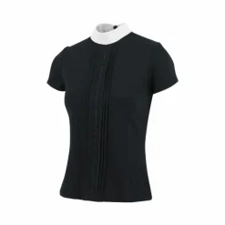 Polos Et Chemises*Equithème - Polo de concours manches courtes femme Dorla Marine