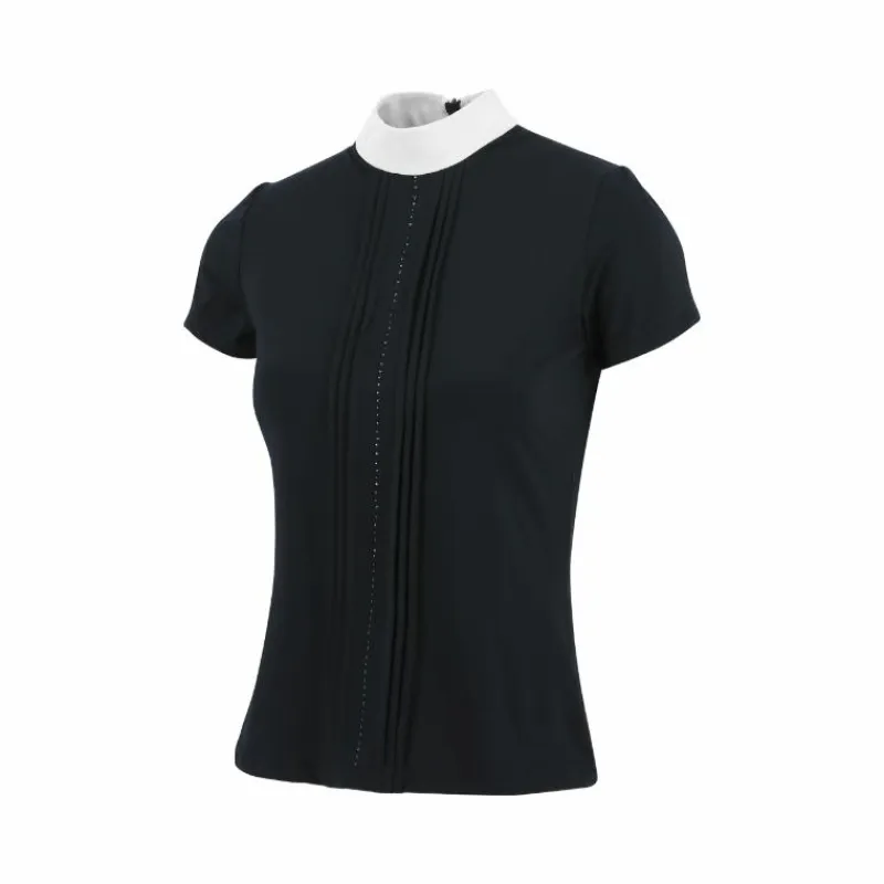 Polos Et Chemises*Equithème - Polo de concours manches courtes femme Dorla Marine
