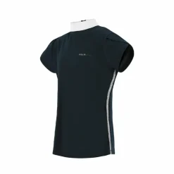 Polos Et Chemises*Equithème - Polo de concours à manches tulipes enfant Ocala Marine