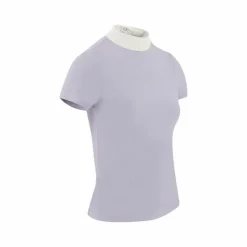 Polos Et Chemises*Equithème - Polo de concours manches courtes enfant London Violet