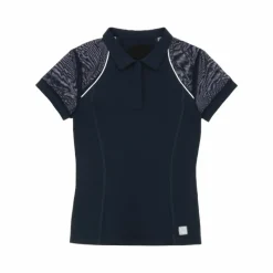 Polos Et Chemises*Equithème - Polo manches courtes femme Agathe Marine