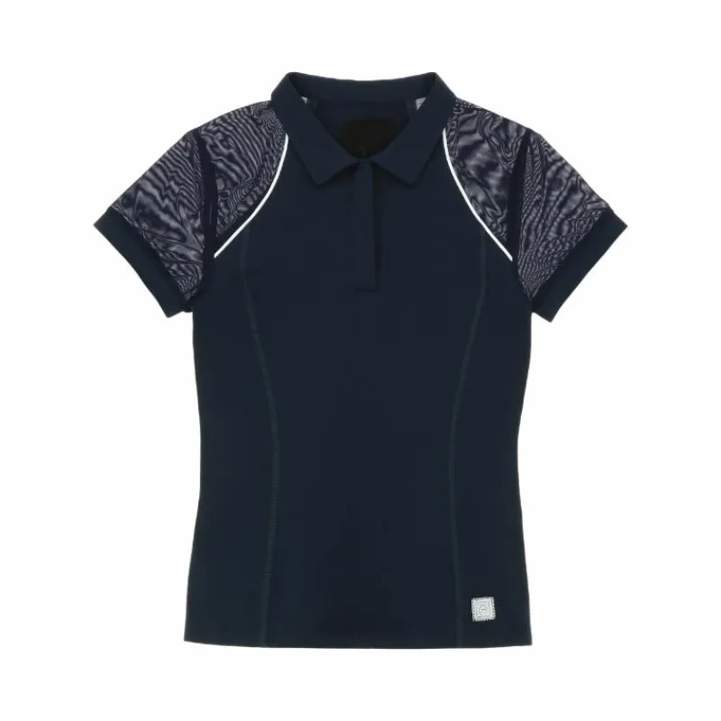Polos Et Chemises*Equithème - Polo manches courtes femme Agathe Marine