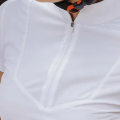 Polos Et Chemises*Equithème - Polo manches courtes femme Tokyo Blanc