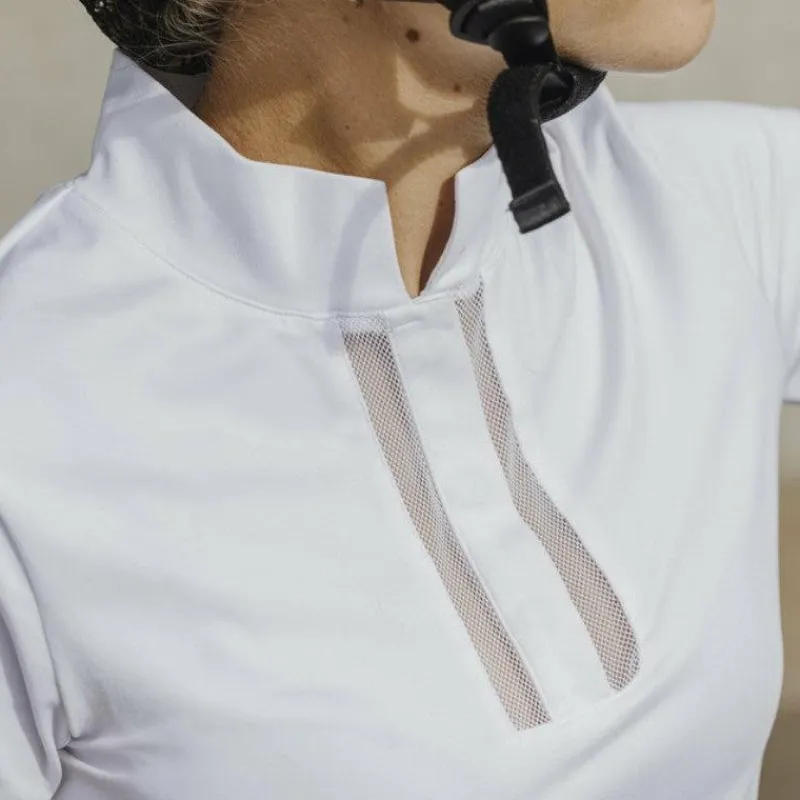 Polos Et Chemises*Equithème - Polo manches courtes femme Riyadh Blanc