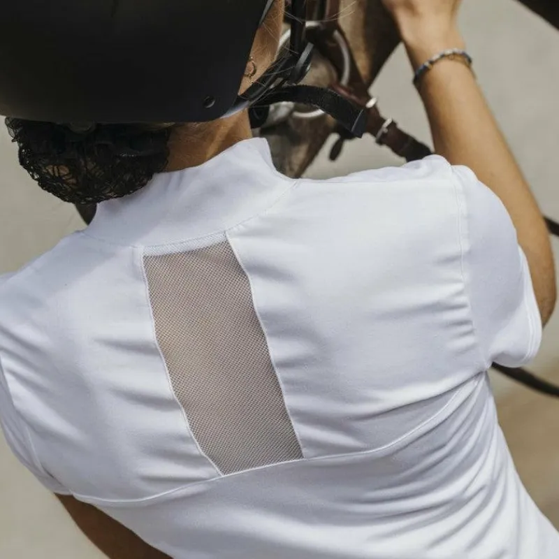 Polos Et Chemises*Equithème - Polo manches courtes femme Riyadh Blanc