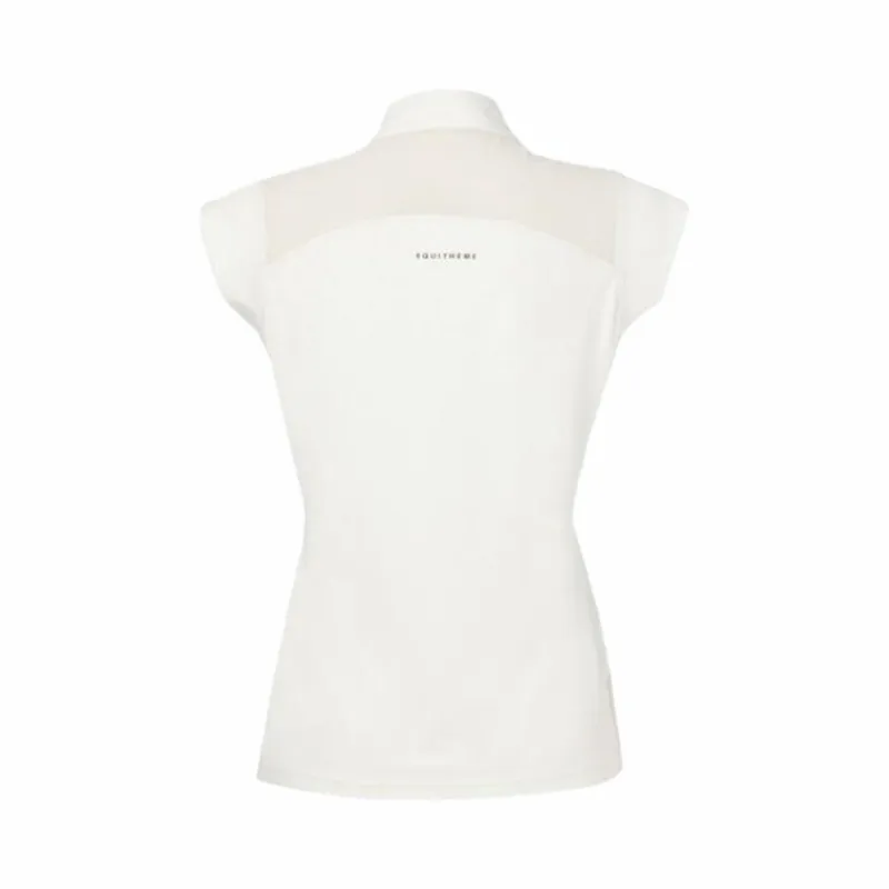 Polos Et Chemises*Equithème - Polo manches courtes concours Brussels blanc