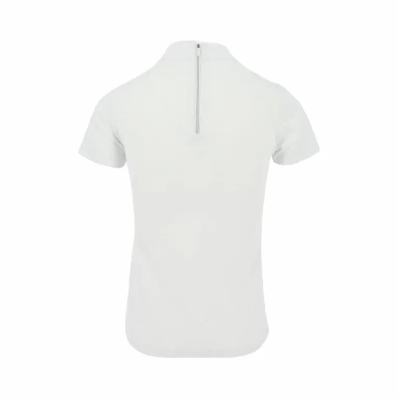 Polos Et Chemises*Equithème - Polo manches courtes concours Valence blanc