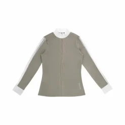 - Polo manches longues femme Estoril taupe Polos Et Chemises