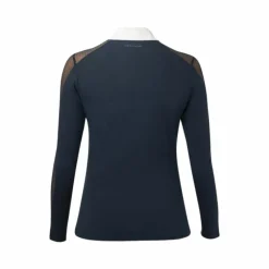 Polos Et Chemises*Equithème - Polo manches longues Pekin marine