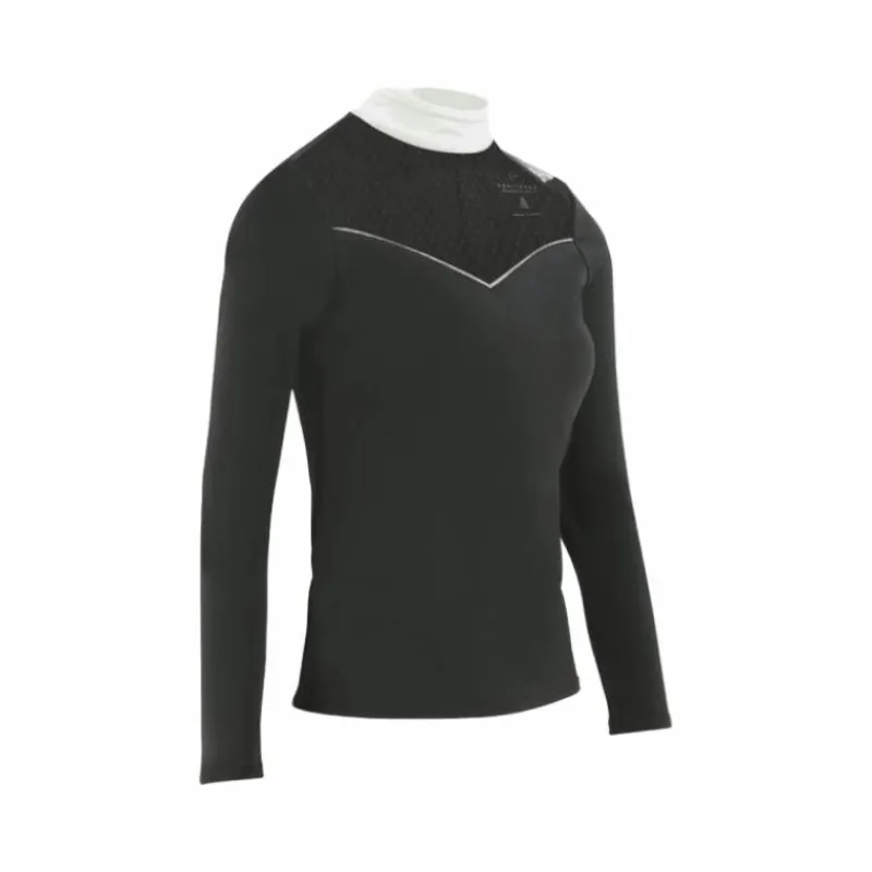 Polos Et Chemises*Equithème - Polo manches longues femme Valencia Noir