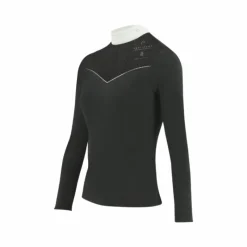 Polos Et Chemises*Equithème - Polo manches longues femme Valencia Noir