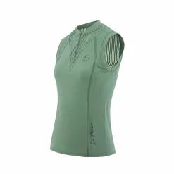 Polos Et Chemises*Equithème - Polo sans manches femme Margot édition Je t'aime sauge Vert