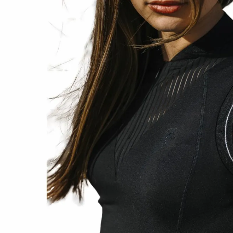 Polos Et Chemises*Equithème - Polo sans manches femme Margot édition Je t'aime Noir