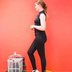 Polos Et Chemises*Equithème - Polo sans manches femme Sarah Noir