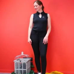 Polos Et Chemises*Equithème - Polo sans manches femme Sarah Noir