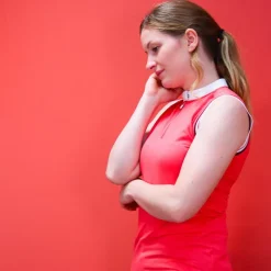 Online - Polo sans manches Smoff rouge Polos Et Chemises