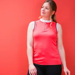 Online - Polo sans manches Smoff rouge Polos Et Chemises