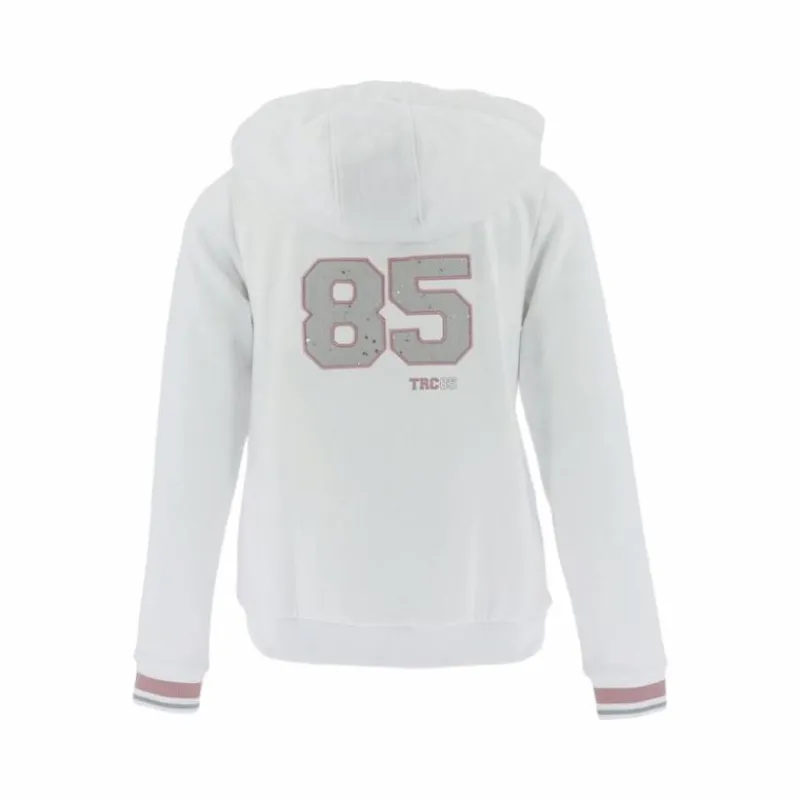 Pulls Et Gilets*Equithème - Sweat zippé à capuche Olol Blanc