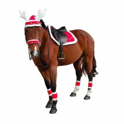 Tapis De Selle Poneys|Tapis Cso/ Mixtes*Equithème - Tapis de selle Noël Rouge