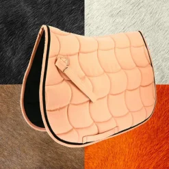 Tapis Cso/ Mixtes|Tapis De Selle*Equithème - Tapis de selle satin gold Rose