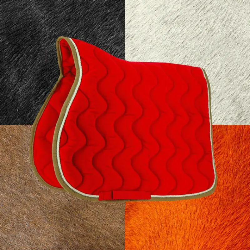 Tapis De Selle Poneys|Tapis Cso/ Mixtes*Equithème - Tapis de selle polyfun Rouge