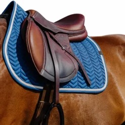 Tapis De Selle Poneys|Tapis De Selle*Equithème - Tapis de selle Softypop pétrole Bleu