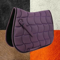 Tapis Cso/ Mixtes|Tapis De Selle*Equithème - Tapis de selle Satin prune