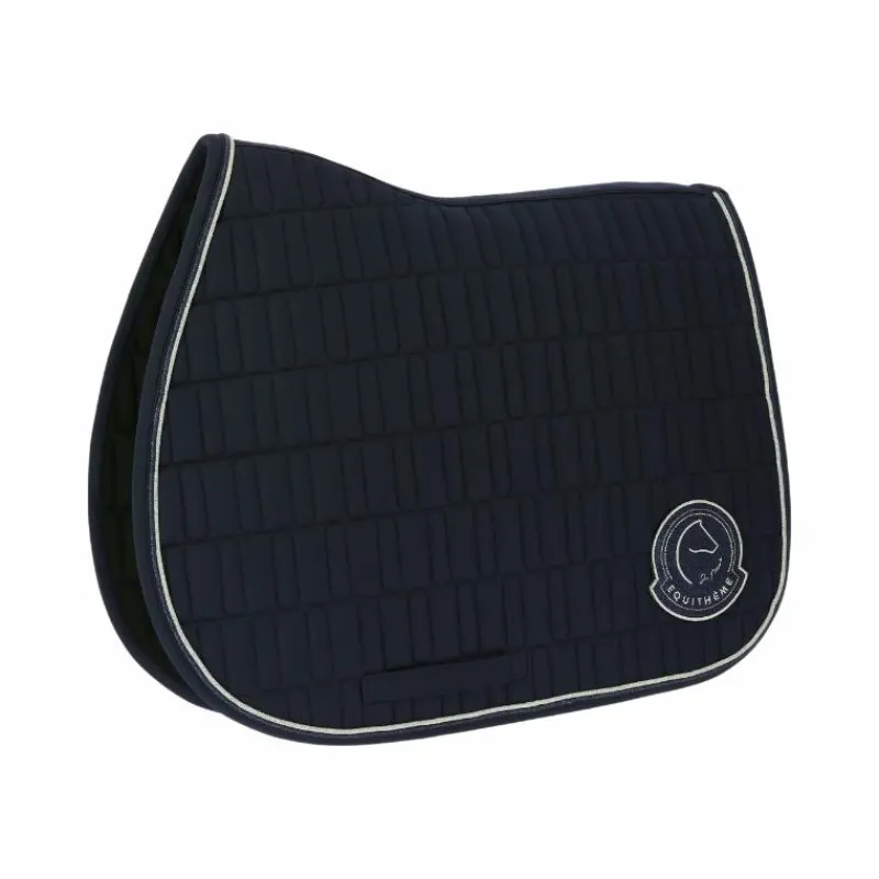 Tapis Cso/ Mixtes|Tapis De Selle*Equithème - Tapis de selle Compet Je t'aime marine Bleu