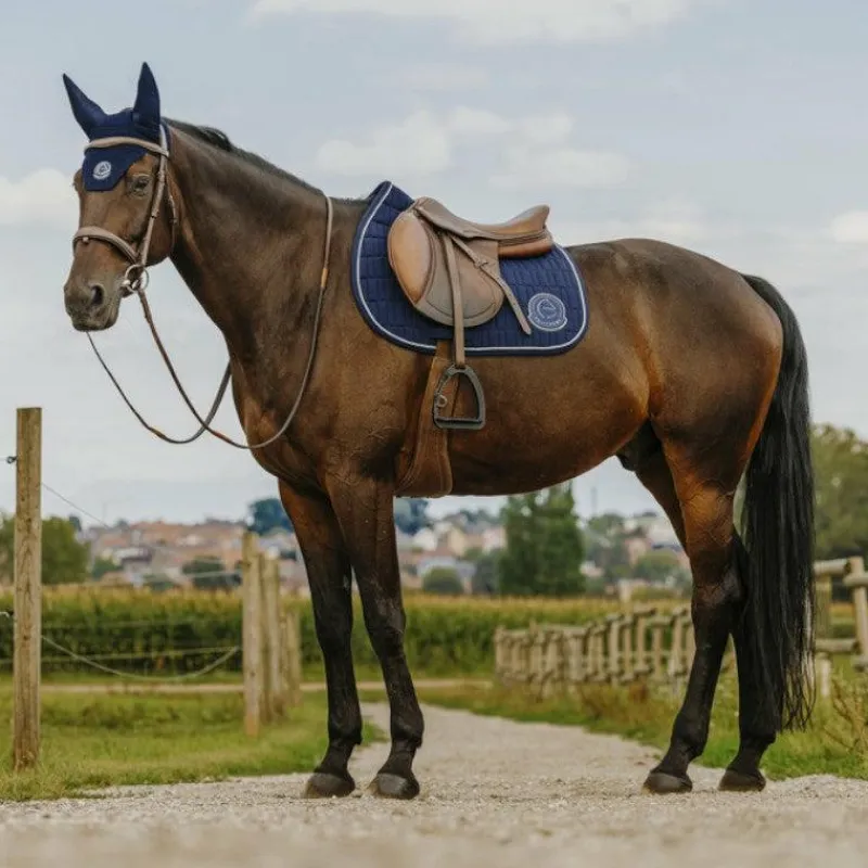 Tapis Cso/ Mixtes|Tapis De Selle*Equithème - Tapis de selle Compet Je t'aime marine Bleu