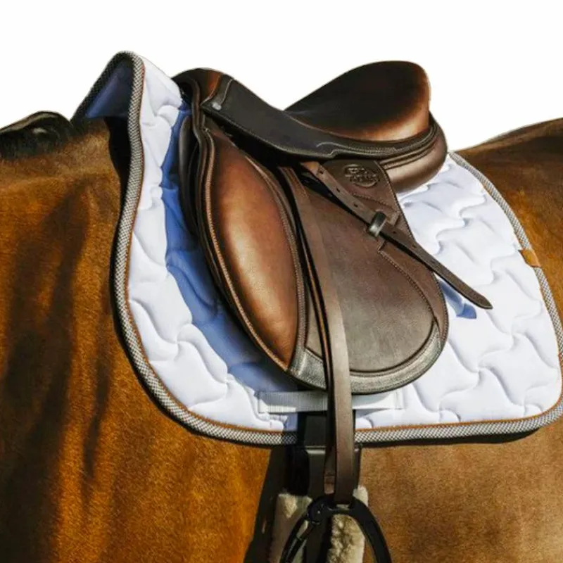 Tapis Cso/ Mixtes|Tapis De Selle*Equithème - Tapis de selle Tweedy Blanc